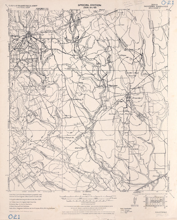 Halletsville 1928, US Army Corps of Engineers