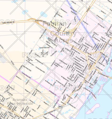 Corpus Christi Wall Map Texas Map Store   WALL054 4 620x 