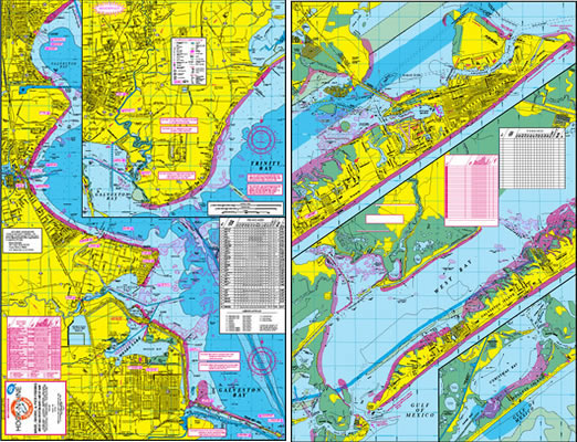 Hook-N-Line Fishing Map F126, East Coast Texas, Port Aransas to Mexico