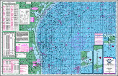Lower Gulf of Mexico Offshore Fishing Map – Texas Map Store