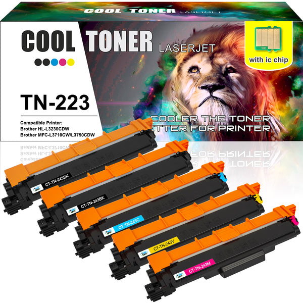 Toner Innotec compatibles TN247 couleurs séparées pour imprimante laser