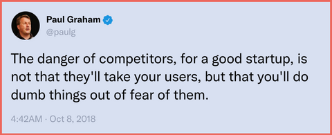 Paul Graham on Competitors