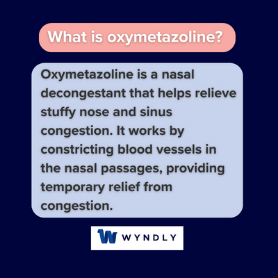 What is oxymetazoline and definition of oxymetazoline