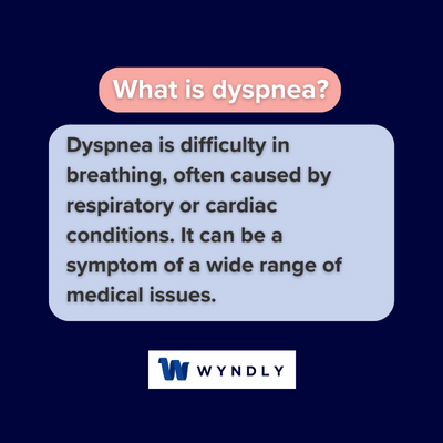 What is dyspnea and definition of dyspnea