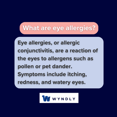 What are eye allergies and definition of eye allergies