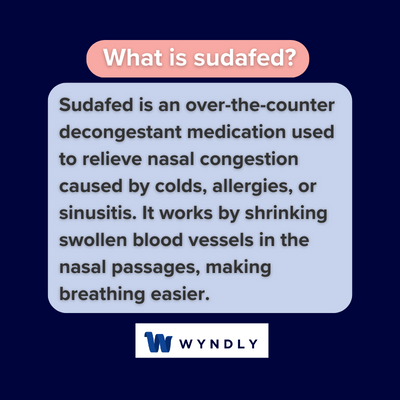 What is sudafed and definition of sudafed