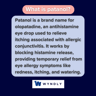 What is patanol and definition of patanol