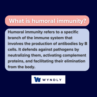 What is humoral immunity and definition of humoral immunity