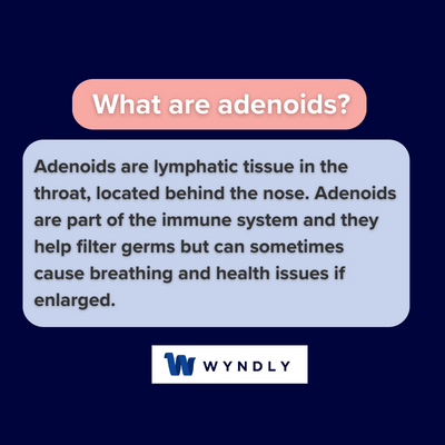 What are adenoids and definition of adenoids