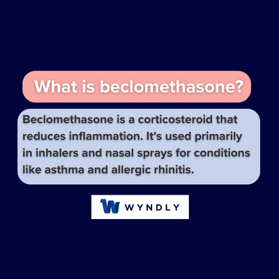 What is beclomethasone and definition of beclomethasone
