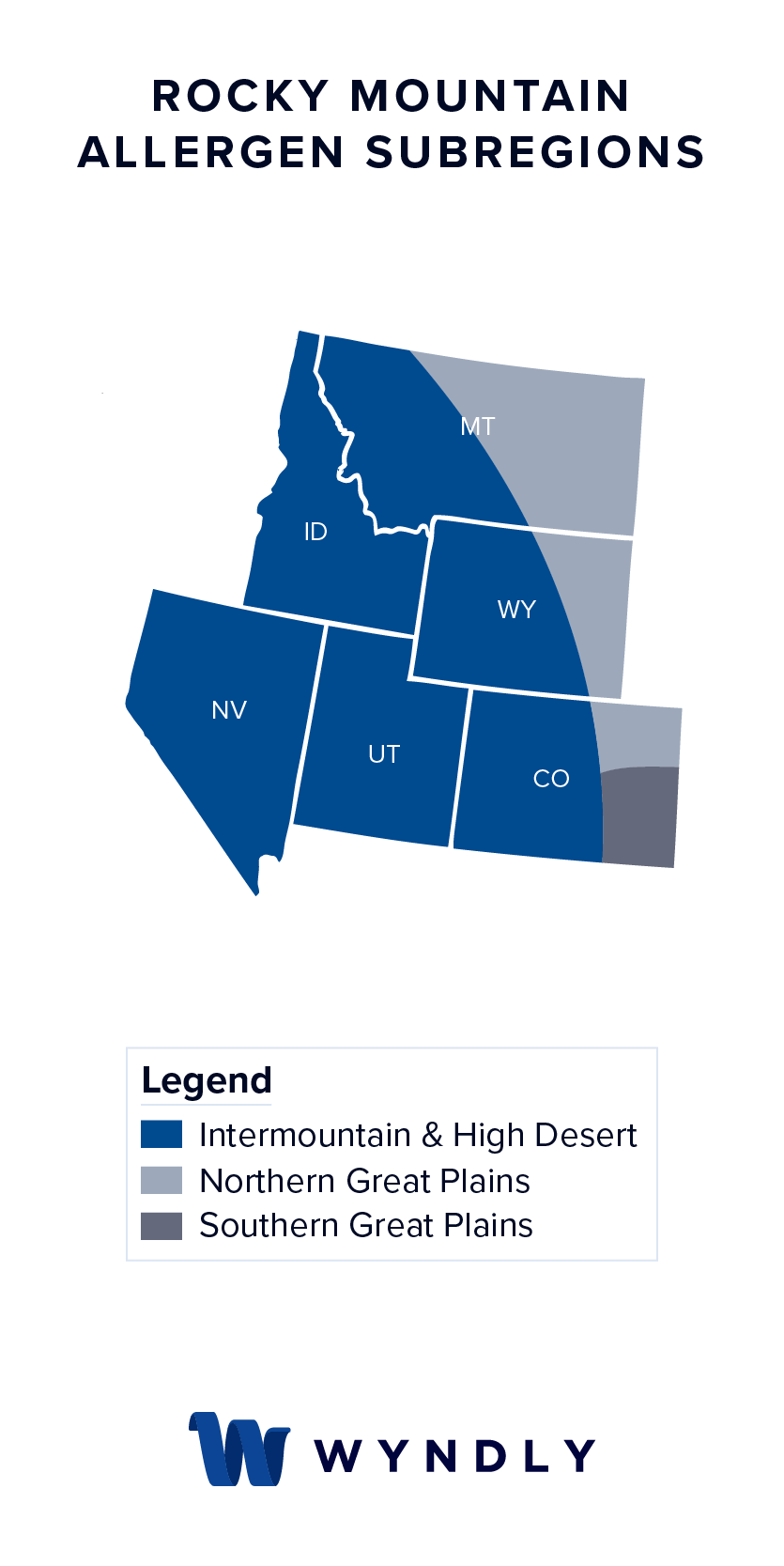 Rocky Mountain Allergen Zone Map