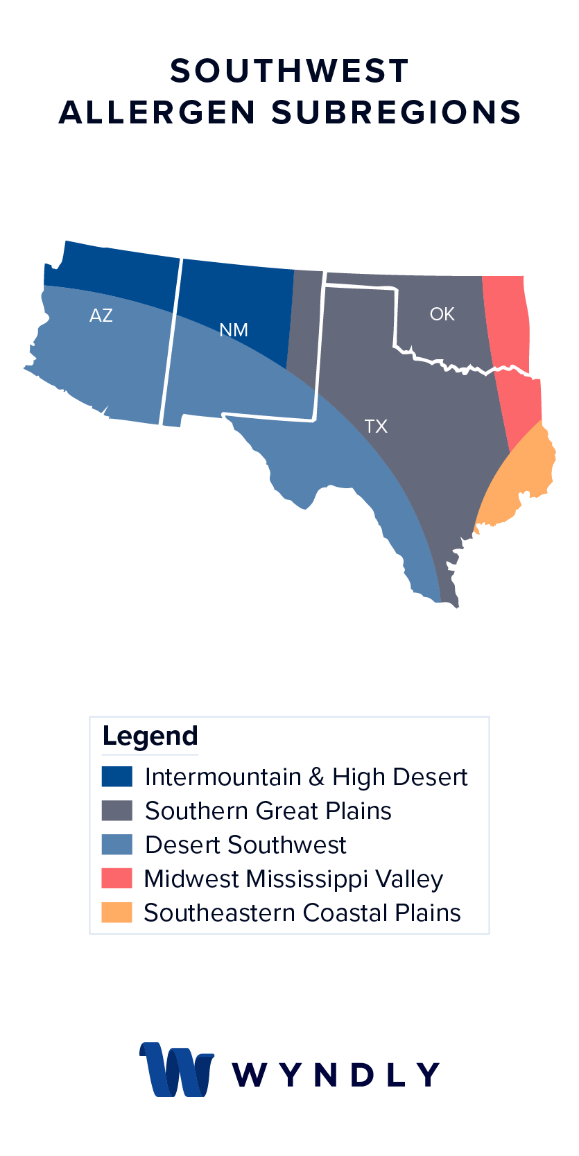 Southwest Allergen Zone Map