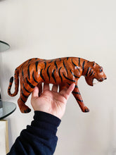 Load image into Gallery viewer, Leather Bengal Tiger Figurine Sculpture
