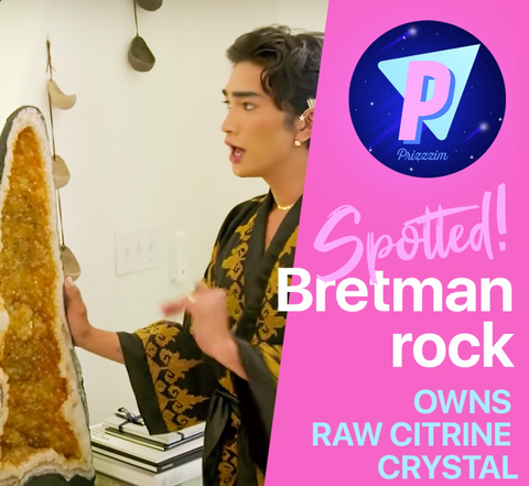 Bretman Rock with his Citrine Crystal Cave