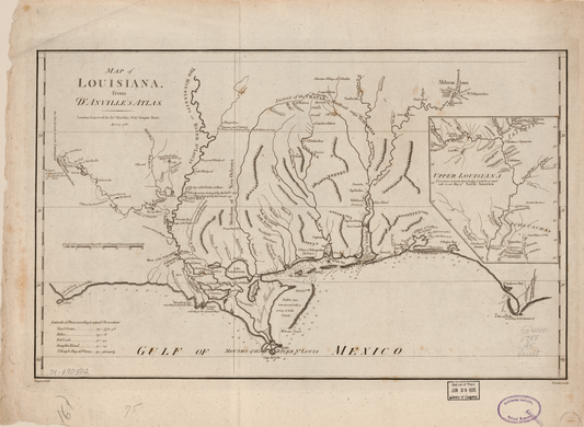 De l'Isles 1718 map of Louisiana, a monument in the mapping of the  Mississippi and the West - Rare & Antique Maps