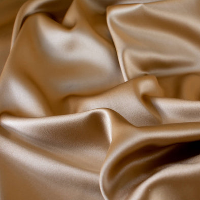 Crepe Back Satin Fabric - #226 Light Gold