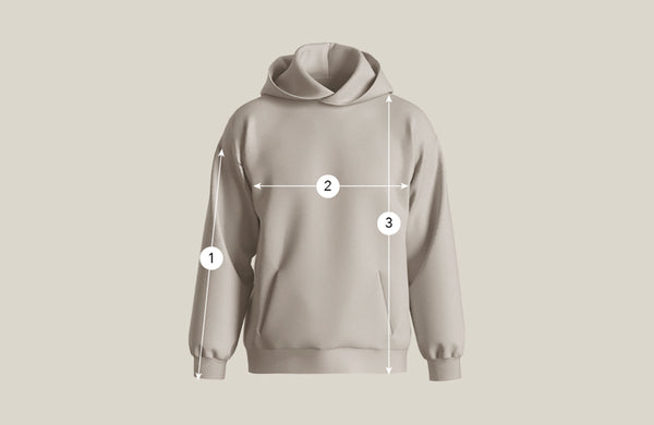 Slowing Hoodie Size Chart