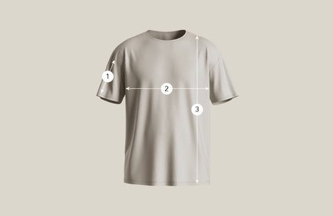 Slowing relaxed tee size chart