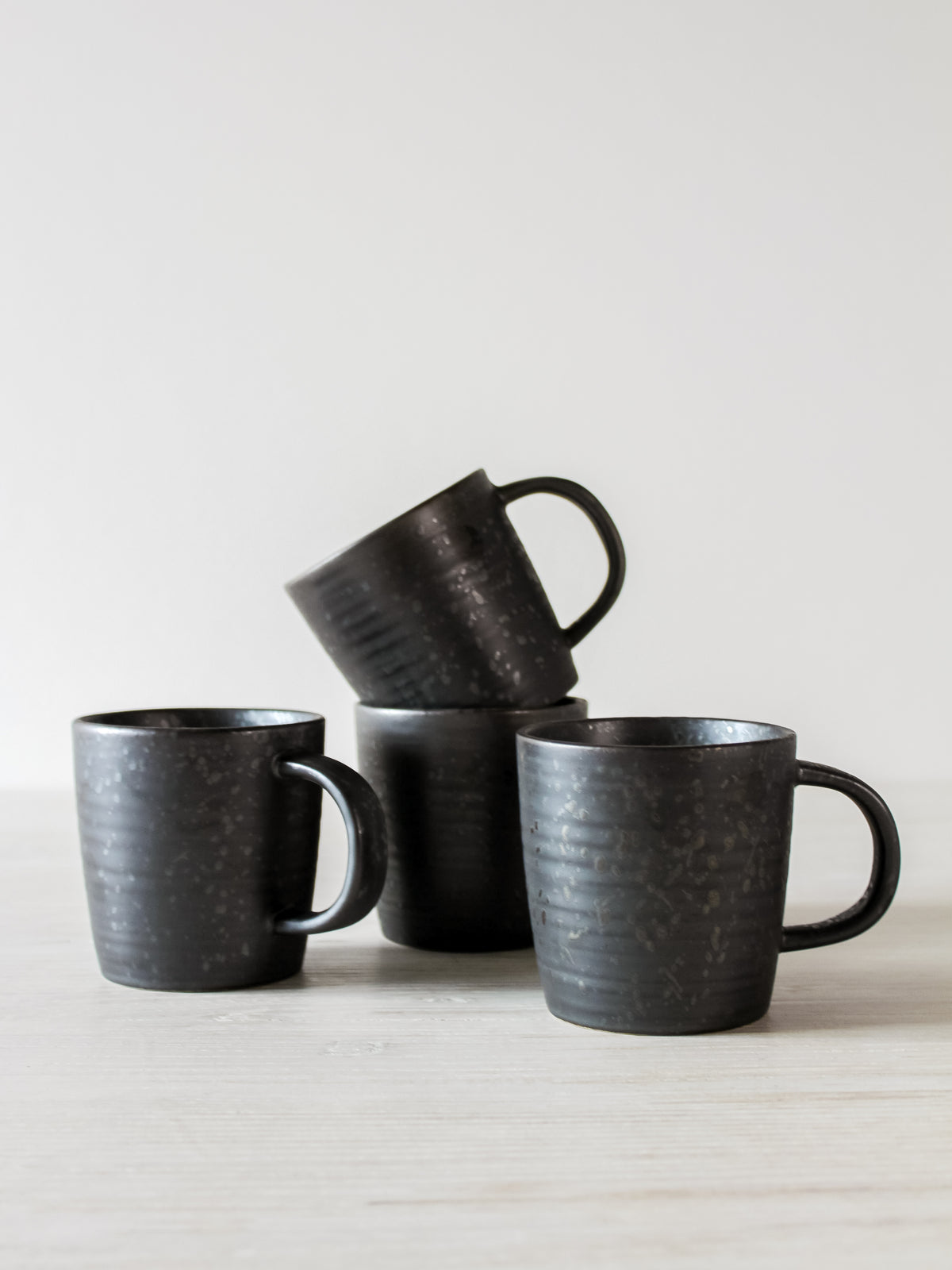 Tam Stoneware Cappuccino Cup, Slate, Set of 4 – Be Home