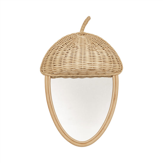 Ojai Rattan Mirror in Natural Beige, 24W x 32H | Serena & Lily