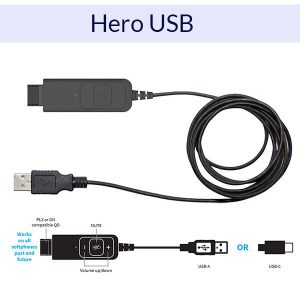 hero usb cable for blue response headsets