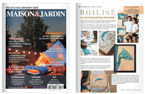 Cover and article Maison&Garden