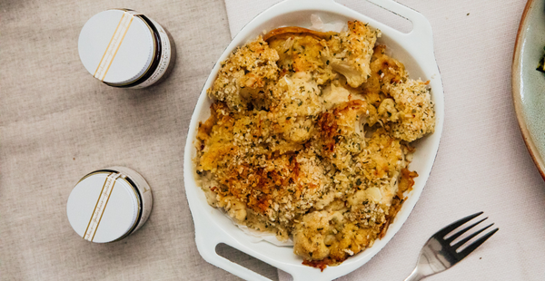 Creamy Cauliflower and Garlic Lovers’ Gratin