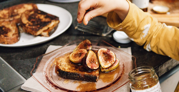Sticky Chai French Toast with Blistered Figs