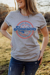 God Bless America Land That I Love  - Unisex Crew-Neck Tee - Joy & Country