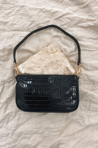 BILLINI, Cindy Shoulder Bag in Dark Nude Scale