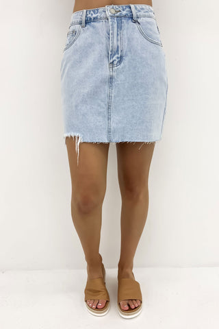 Smith Wrap Skirt Lilac Check - Jean Jail