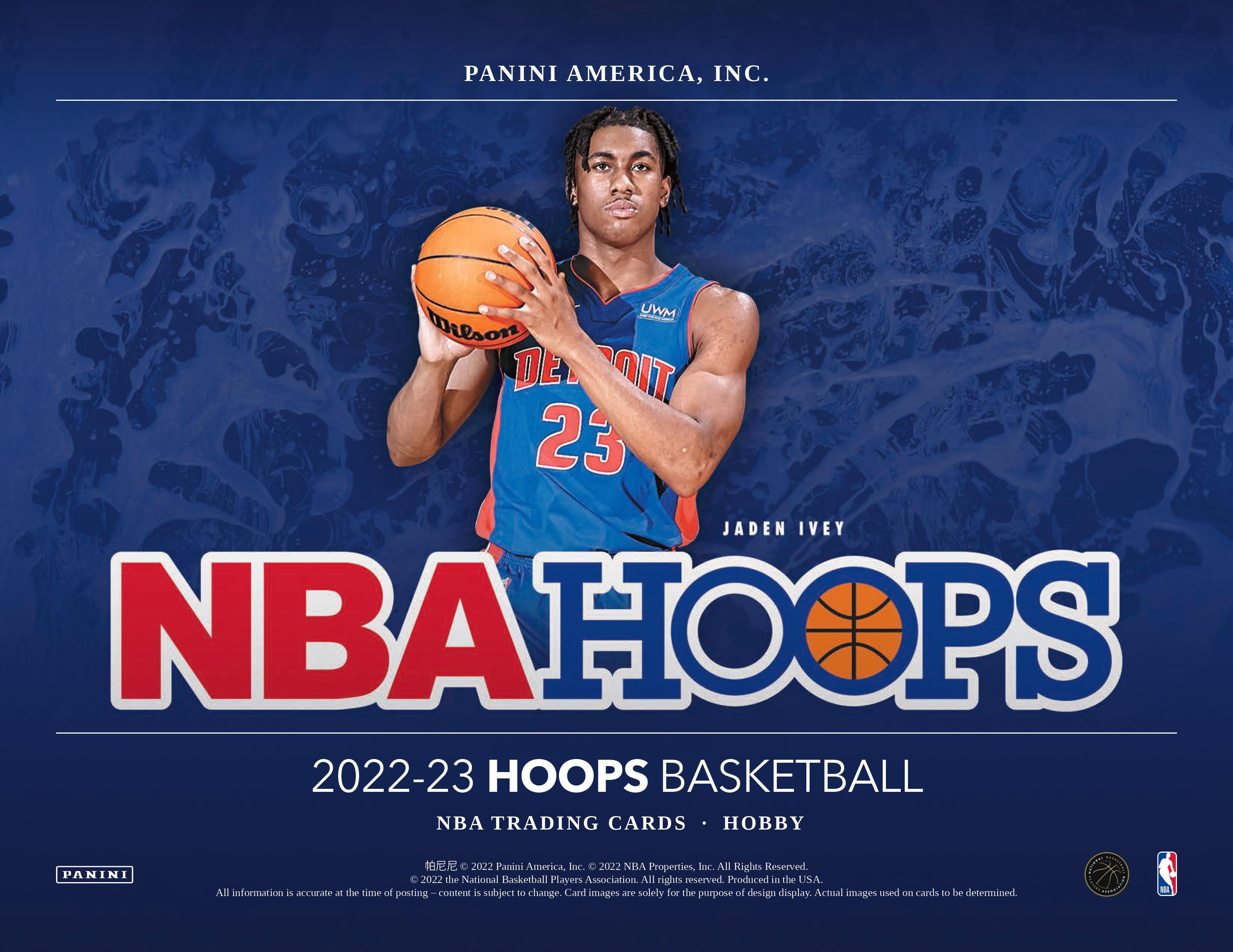 新発売の 3個NBA HOBBY 22 2022-23 23 パニーニ HOOPS フープス