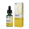 Bottle and box of Relax CBD oil drops