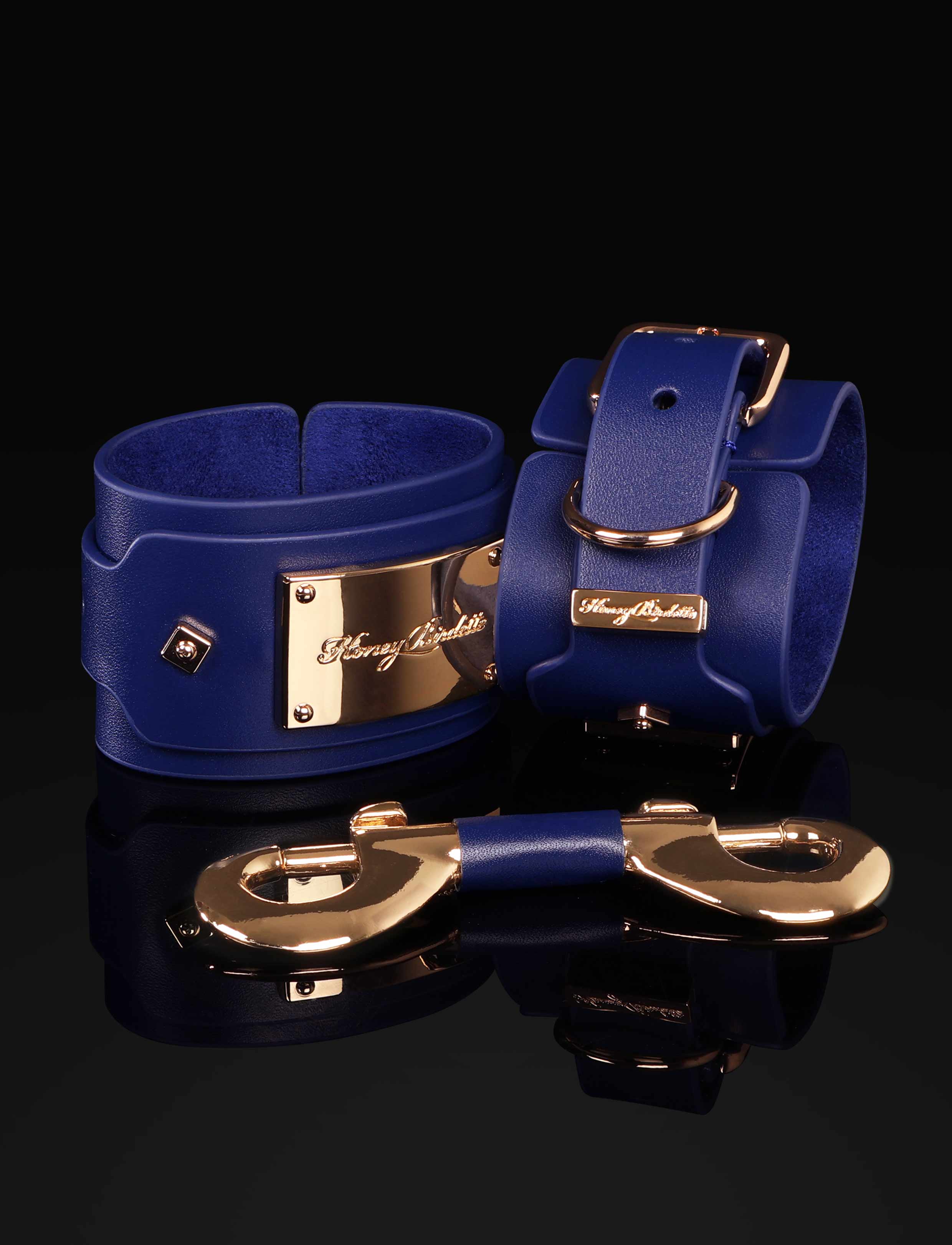 Keely Navy Wrist Cuffs