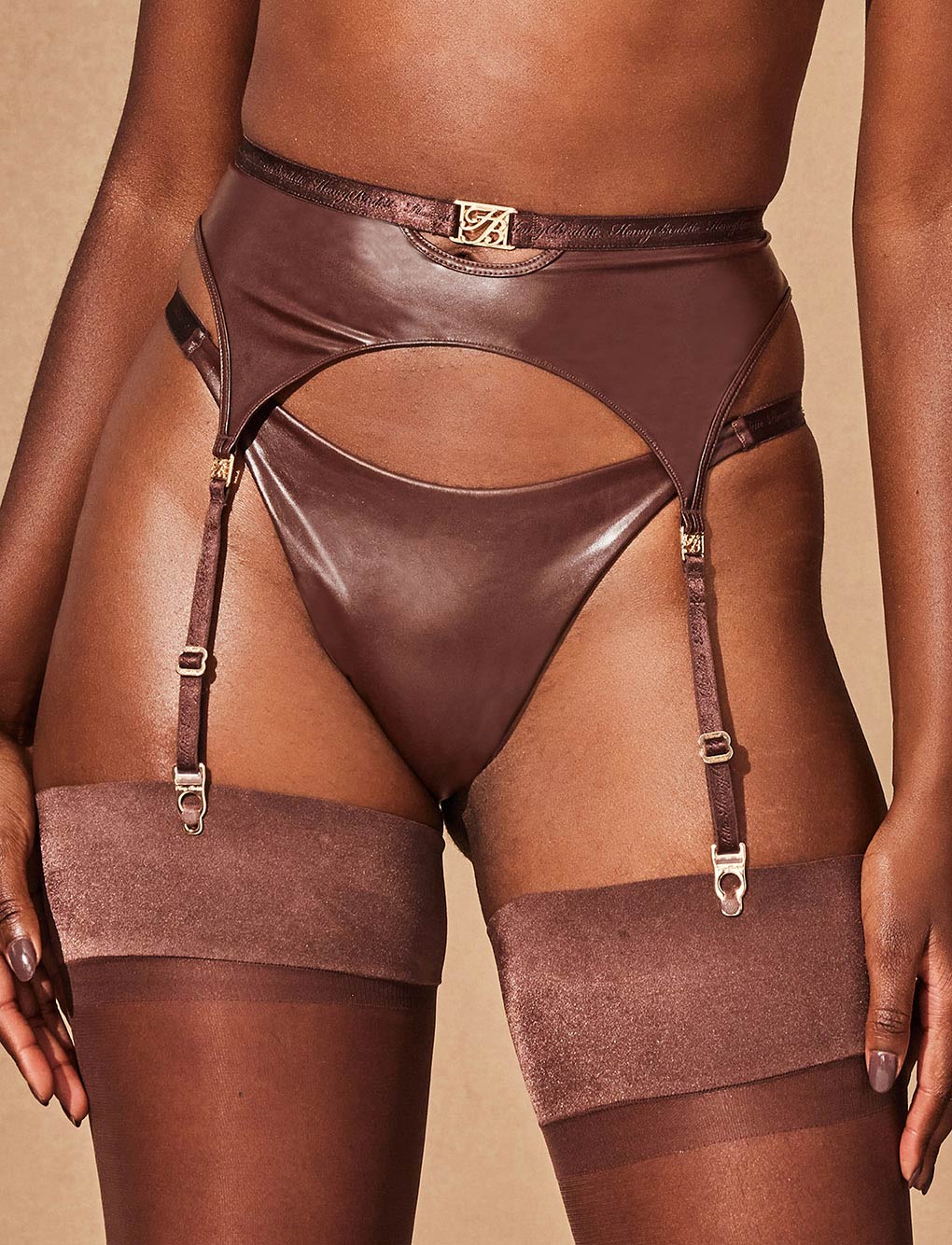 Emily Deep Mahogany Midi Suspender