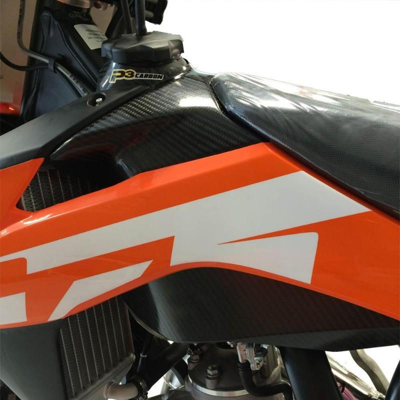 P3 Carbon Grip Guards Frame Protectors Husqvarna 125-501 | FC/TC 2014-