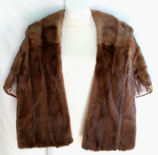 Vintage Authentic Mink Fur Collar for Sweater Jacket or Coat Satin Lin –  PennAntique