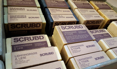 SCRUBD's first batch of soaps