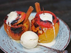 Grilled apple