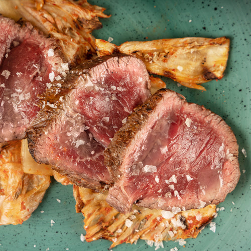 Filet tataki on grilled kimchi