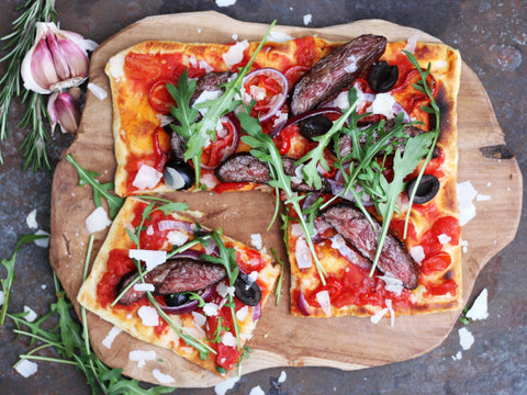 Steak Pizza