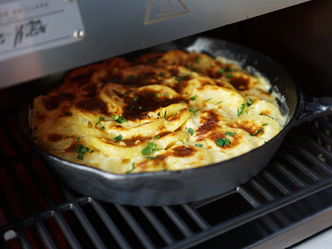 grilled potatoe-au-gratin