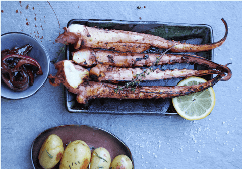 grilled octopus legs