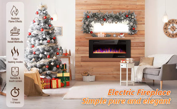 Vitesse Ultra-Thin Electric Fireplace