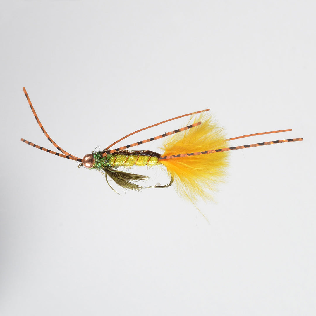 BH Rubber Leg Stone Fly Nymph - Rust Brown, Flys and Guides