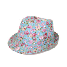 Load image into Gallery viewer, Cotton Floral Sequin Sparkle Fedora Hat
