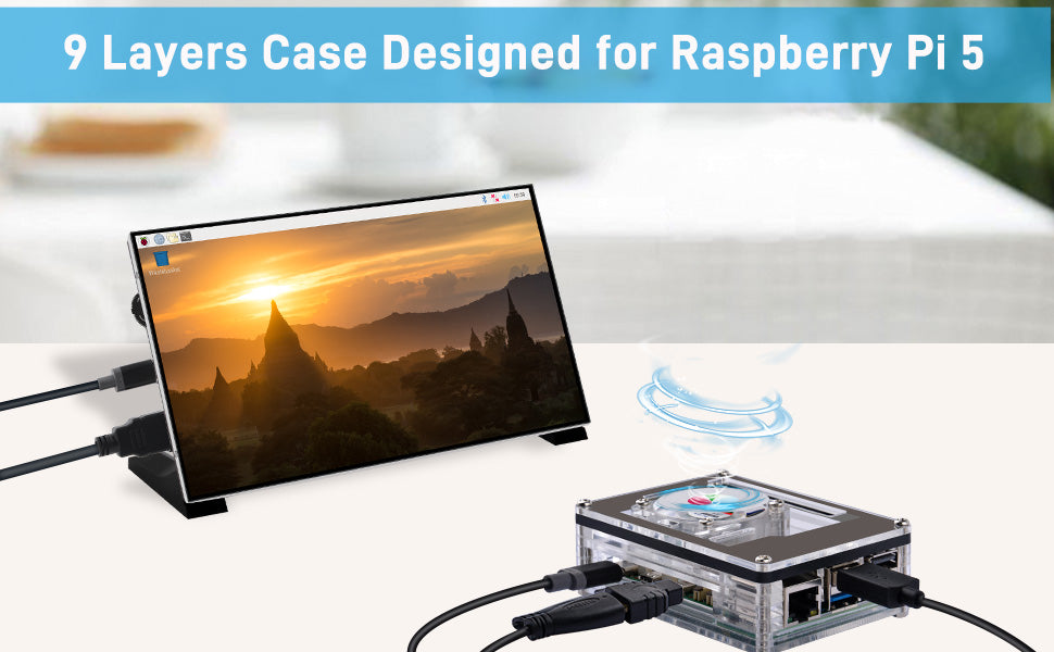 Raspberry Pi 5 5 Layer Case Raspberry Pi 5 Acrylic Shell