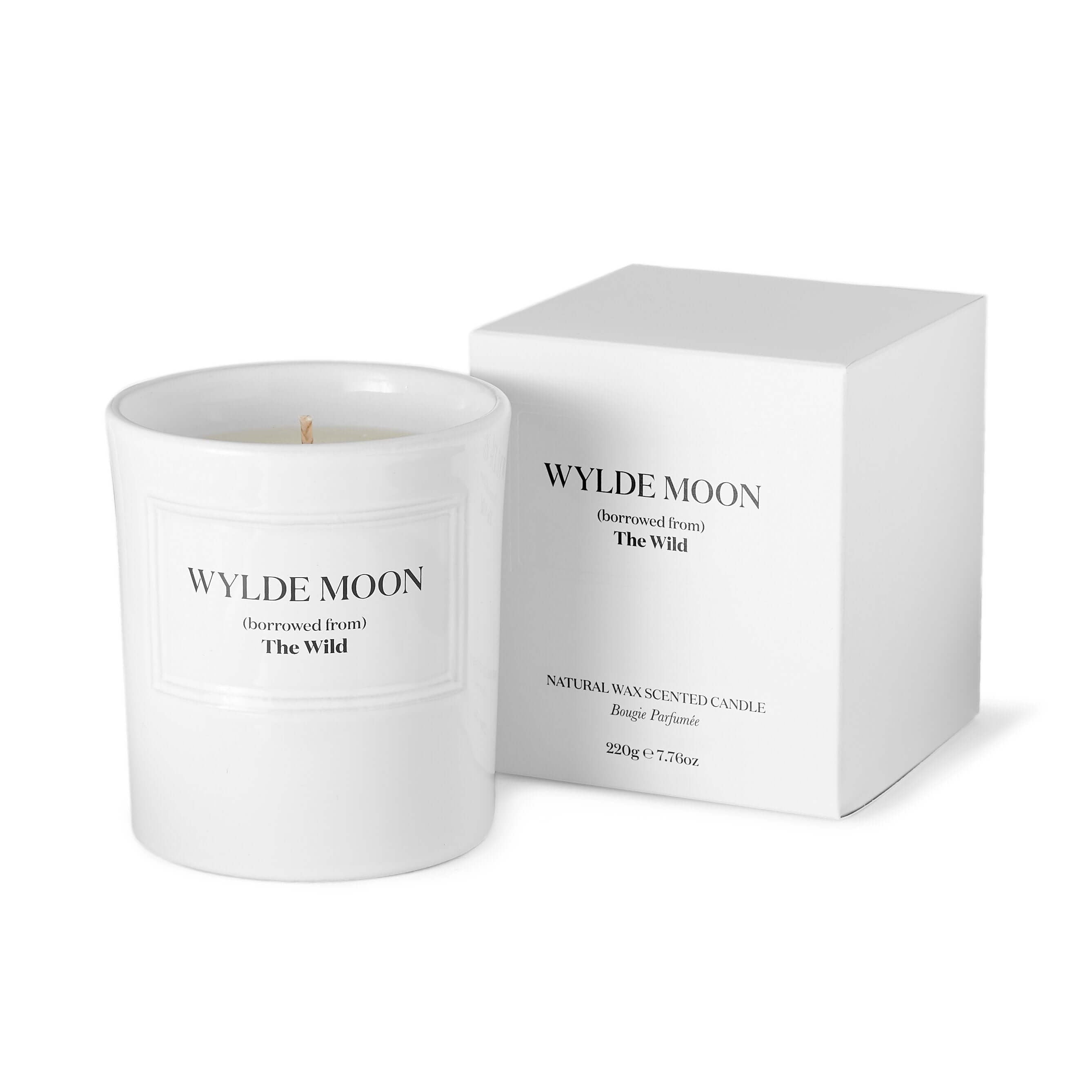 Single Wick Scented Candle (with Crescent Lid) – WYLDE MOON