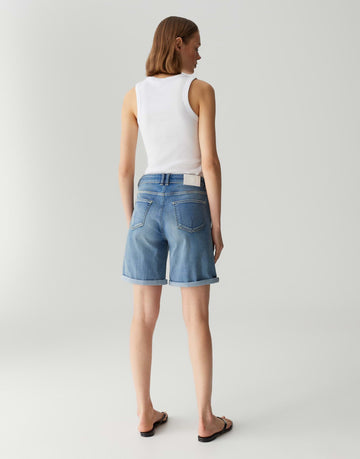 Opus Pants Damen Shorts Miah modern blau