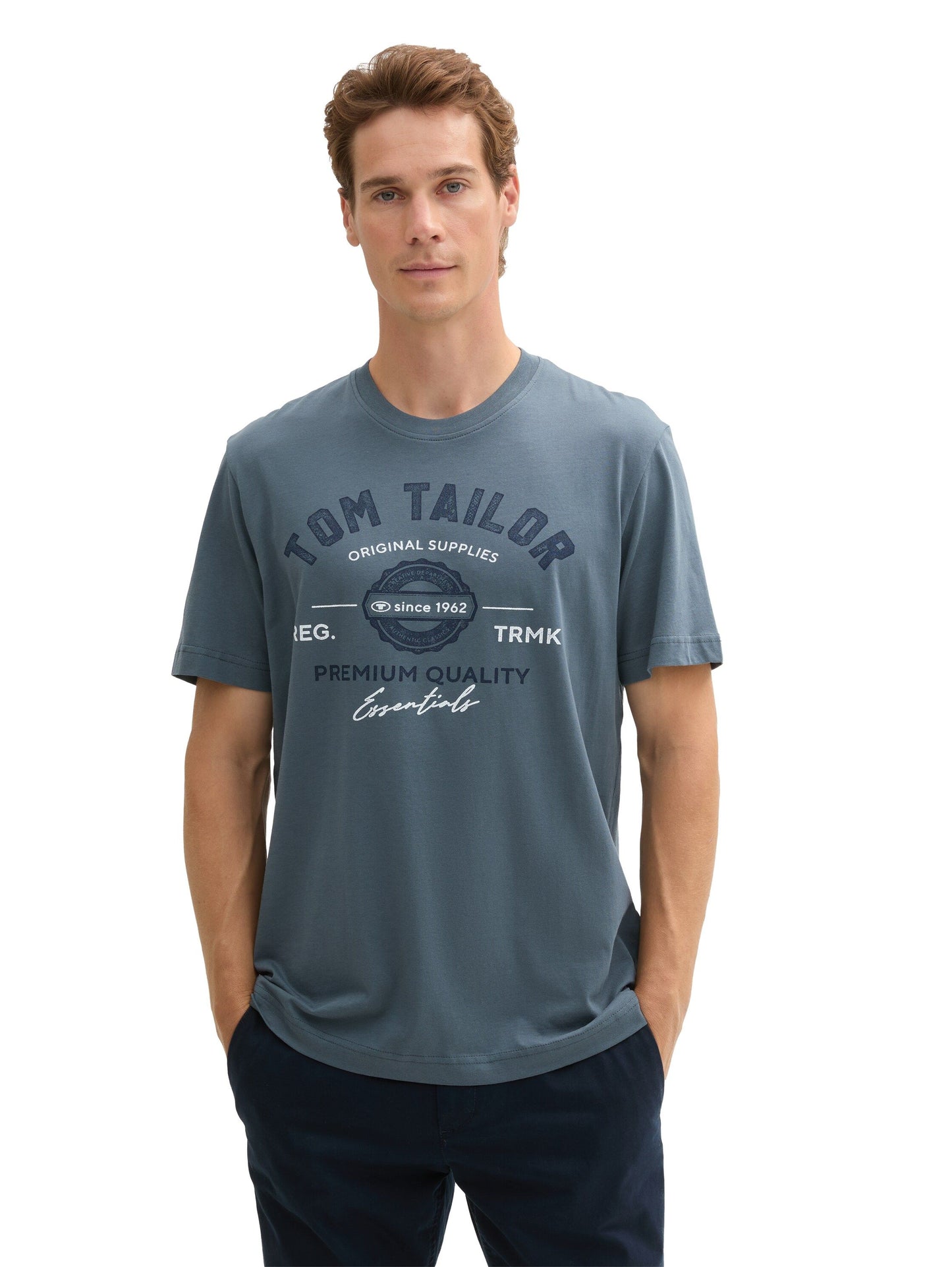 Tom Tailor – Tom Tailor Herren T-Shirt mit Logo Print